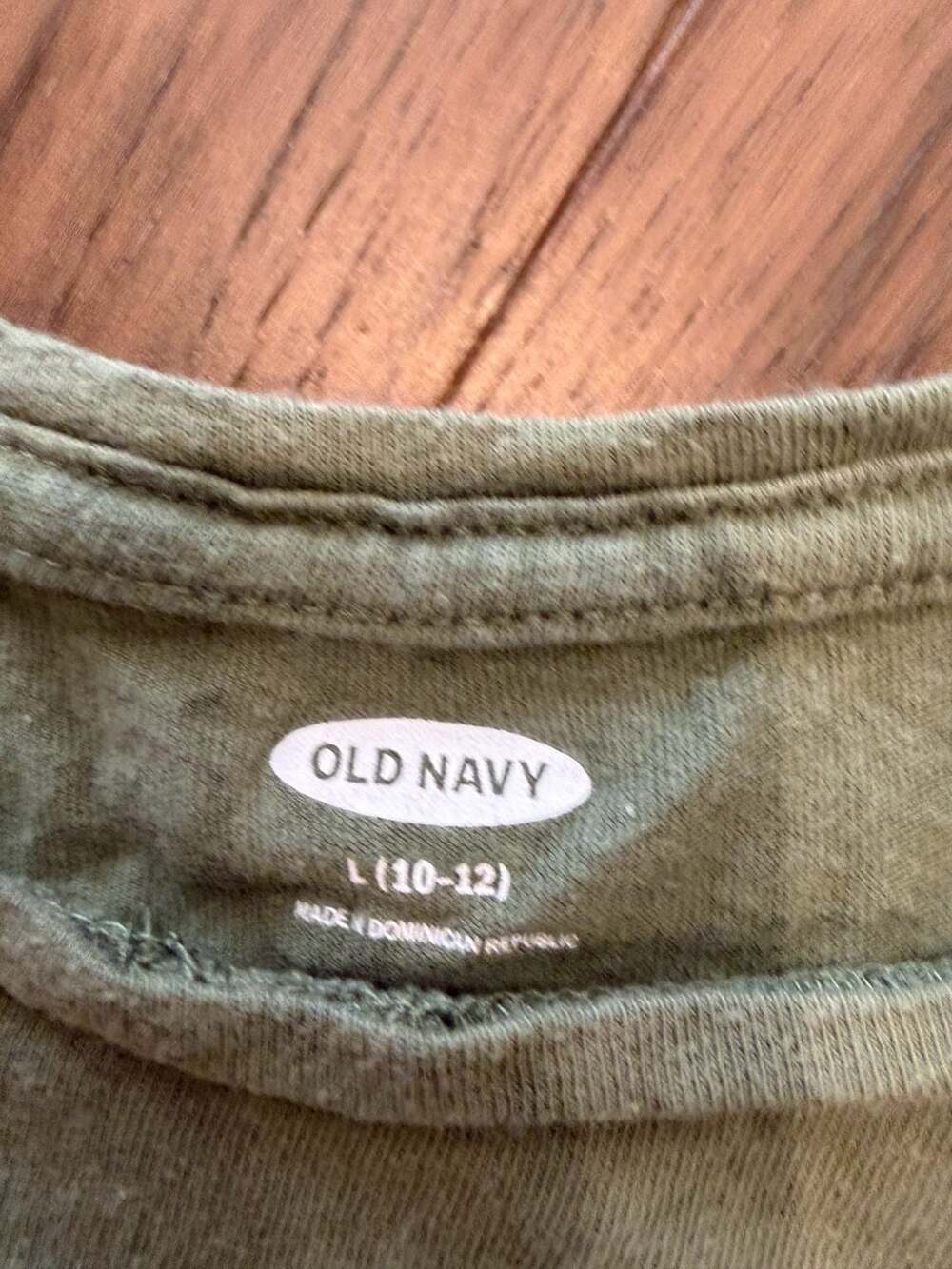 Old Navy Positivity Is All You Need Graphic T-Shirt Olive Green Size L 10-12 - Picture 4 of 4
